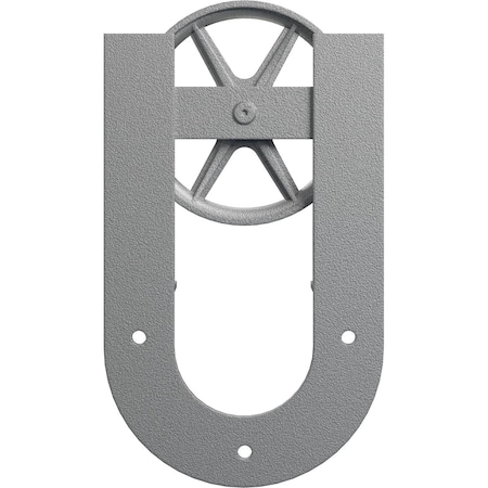 Ekena Millwork Premium Wagon Wheel Horseshoe Roller Hanger w/ Bolts for Barn Door for 1 3/4" Doors, PC Chrome GB60014R2WCR